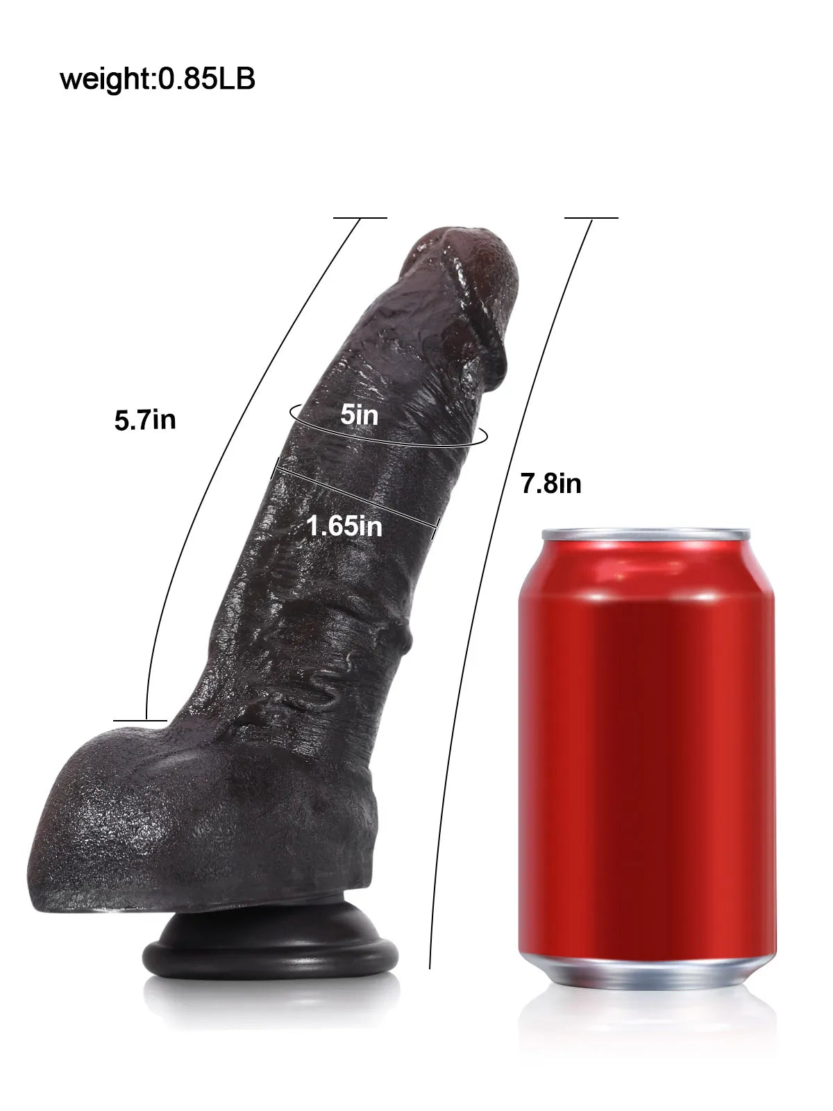 Dave - Realistische Dildo Met Uitgesproken Aders - 18,5cm