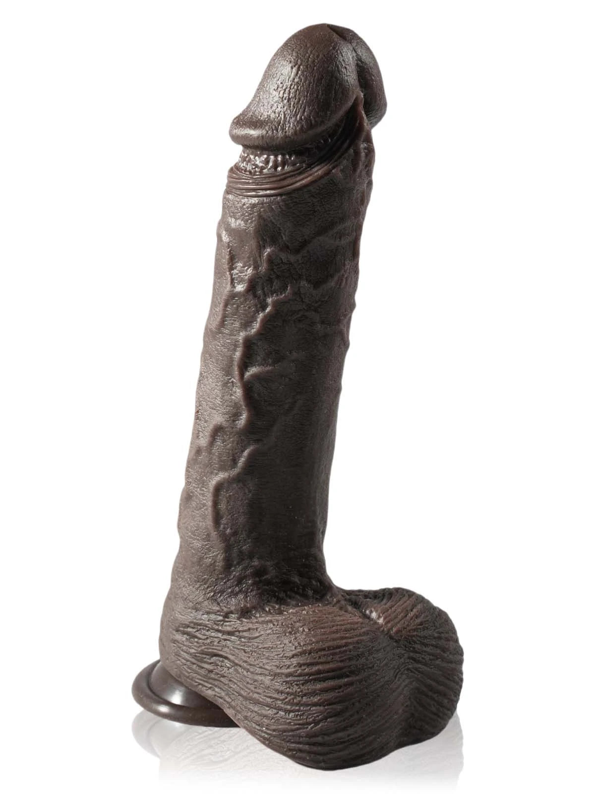 Stefan - Realistische Zwarte Dildo Met Zuignap - 26,5cm