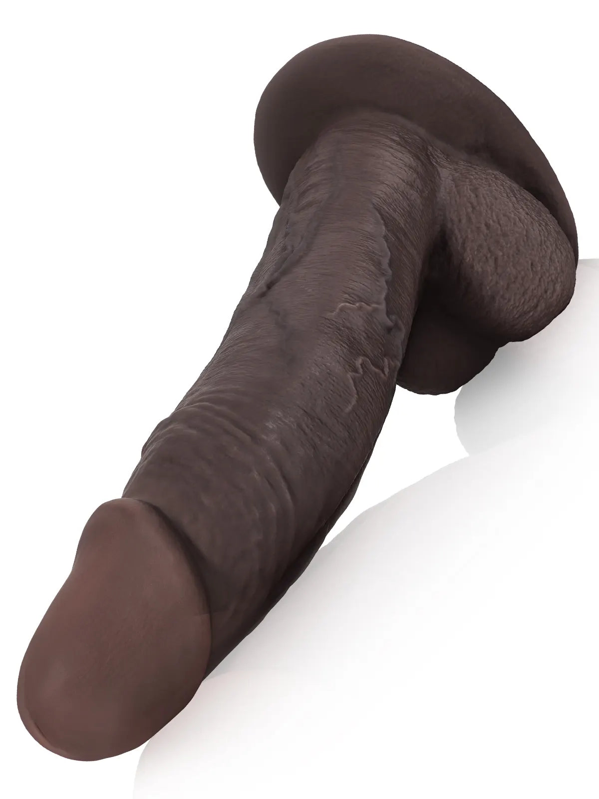 Gijs - Extra Grote Zwarte Dildo Met Brede Basis - 31cm