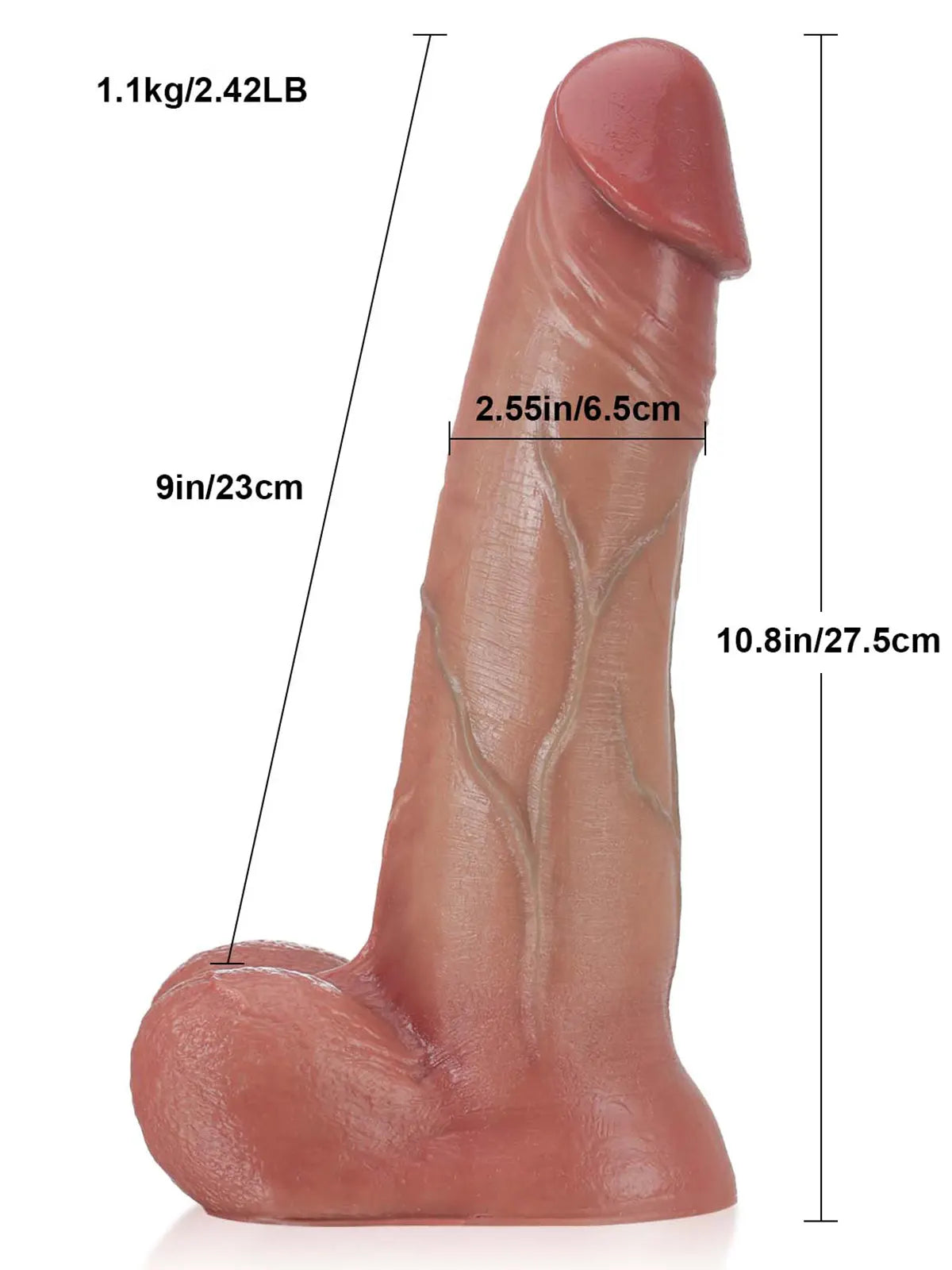 Sliding Skin Vac U Lock Dildo