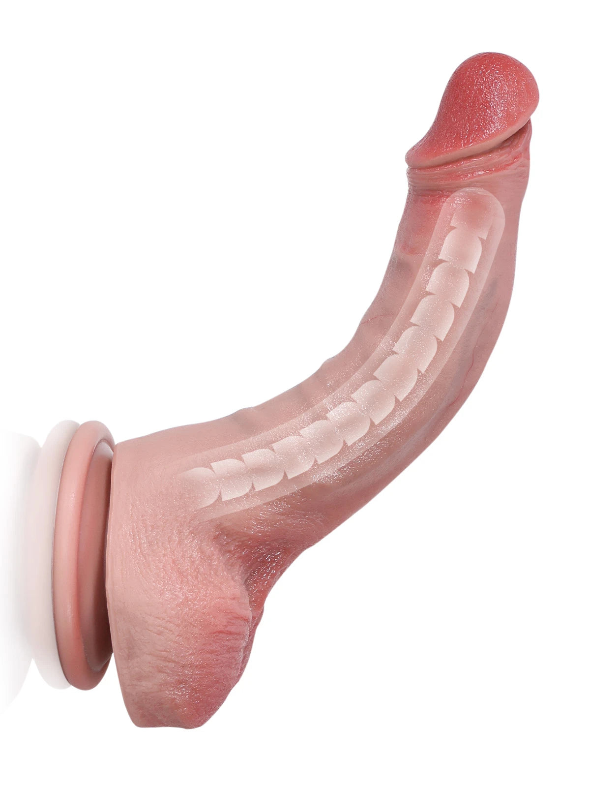 Lucas - Realistische Dildo met Positioneerbare Kern voor Beginners - 21 cm