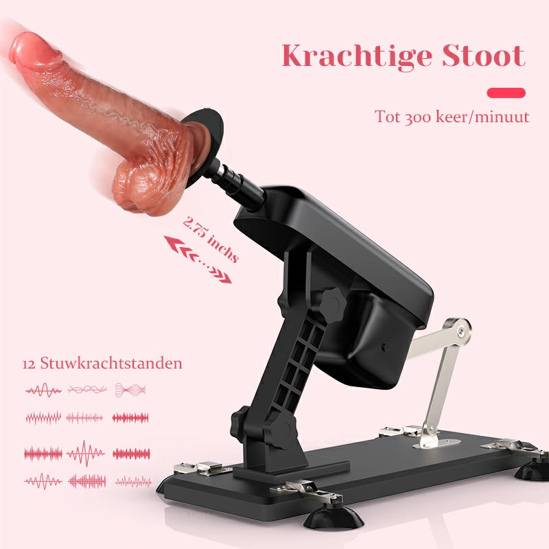 Nova - Stille Seksmachine met Lange Slag van 7 cm
