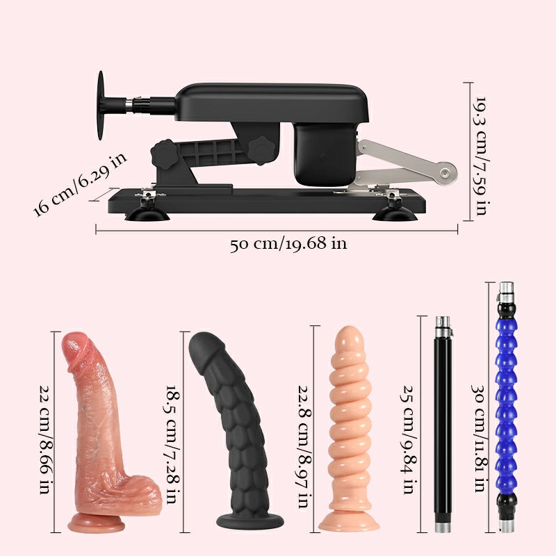 Nova - Stille Seksmachine met Lange Slag van 7 cm