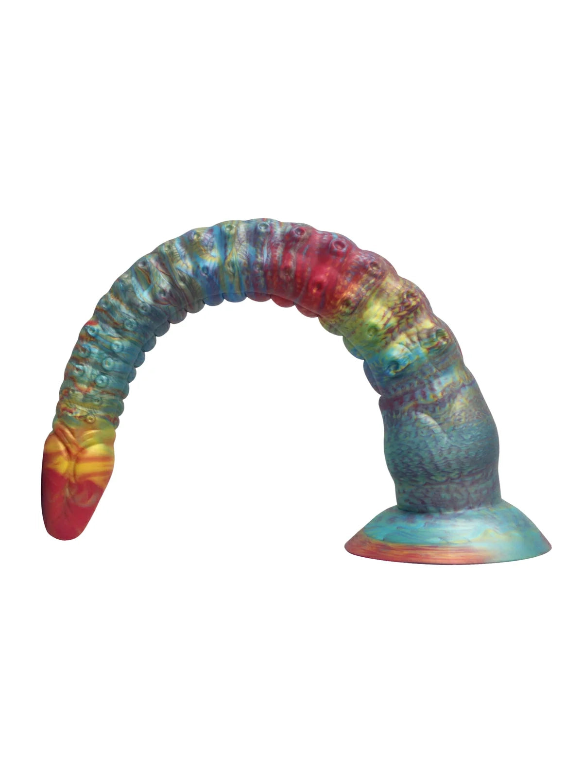 Philip - Regenboog Tentacle Dildo, Handgeverfd in 3 Maten - Fantasy