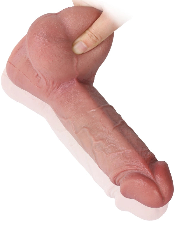 Tijn - Realistische Dildo Met Volledige Balzak - 23 cm