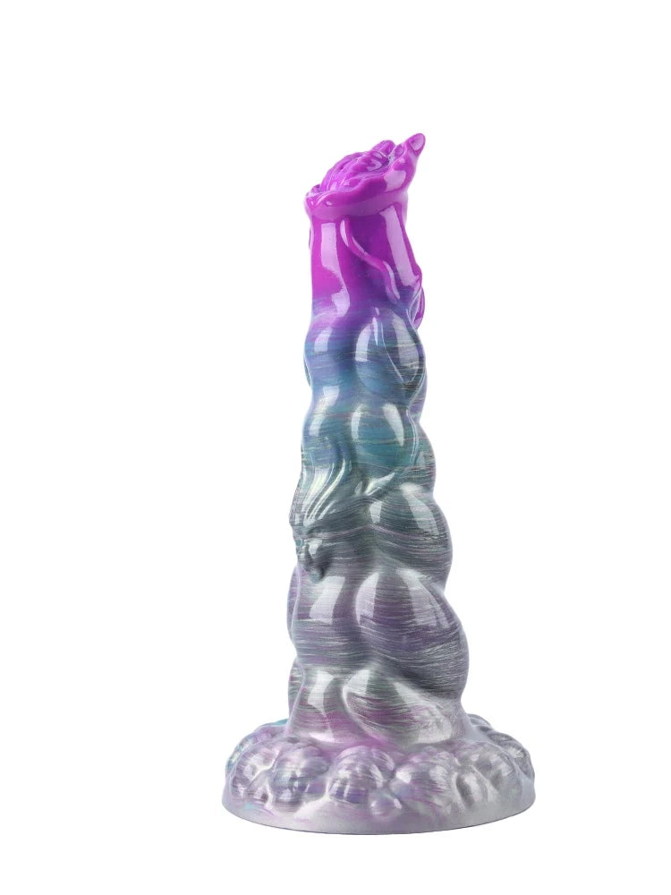 Walter - Dikke Fantasy Dildo met Gestructureerde Schacht en Zuignap - 4 Maten