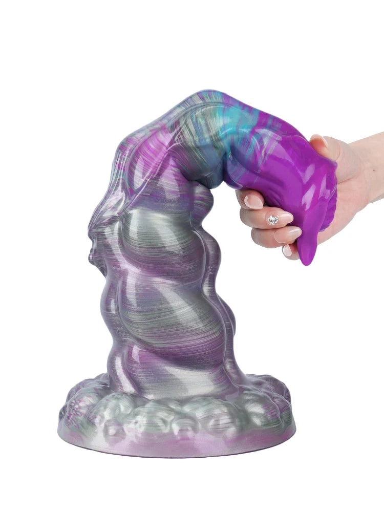 Walter - Dikke Fantasy Dildo met Gestructureerde Schacht en Zuignap - 4 Maten