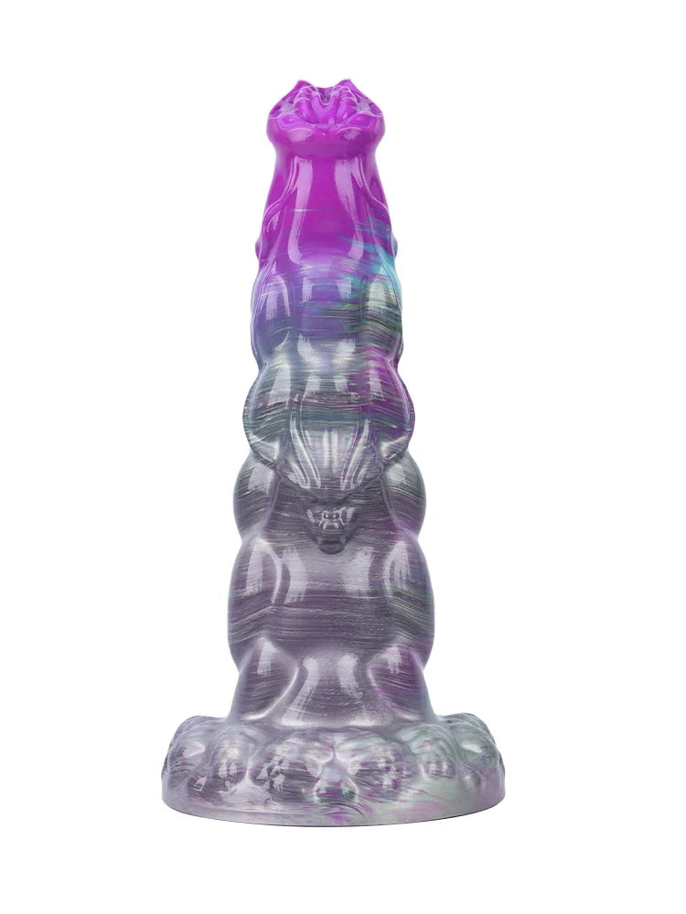 Walter - Dikke Fantasy Dildo met Gestructureerde Schacht en Zuignap - 4 Maten