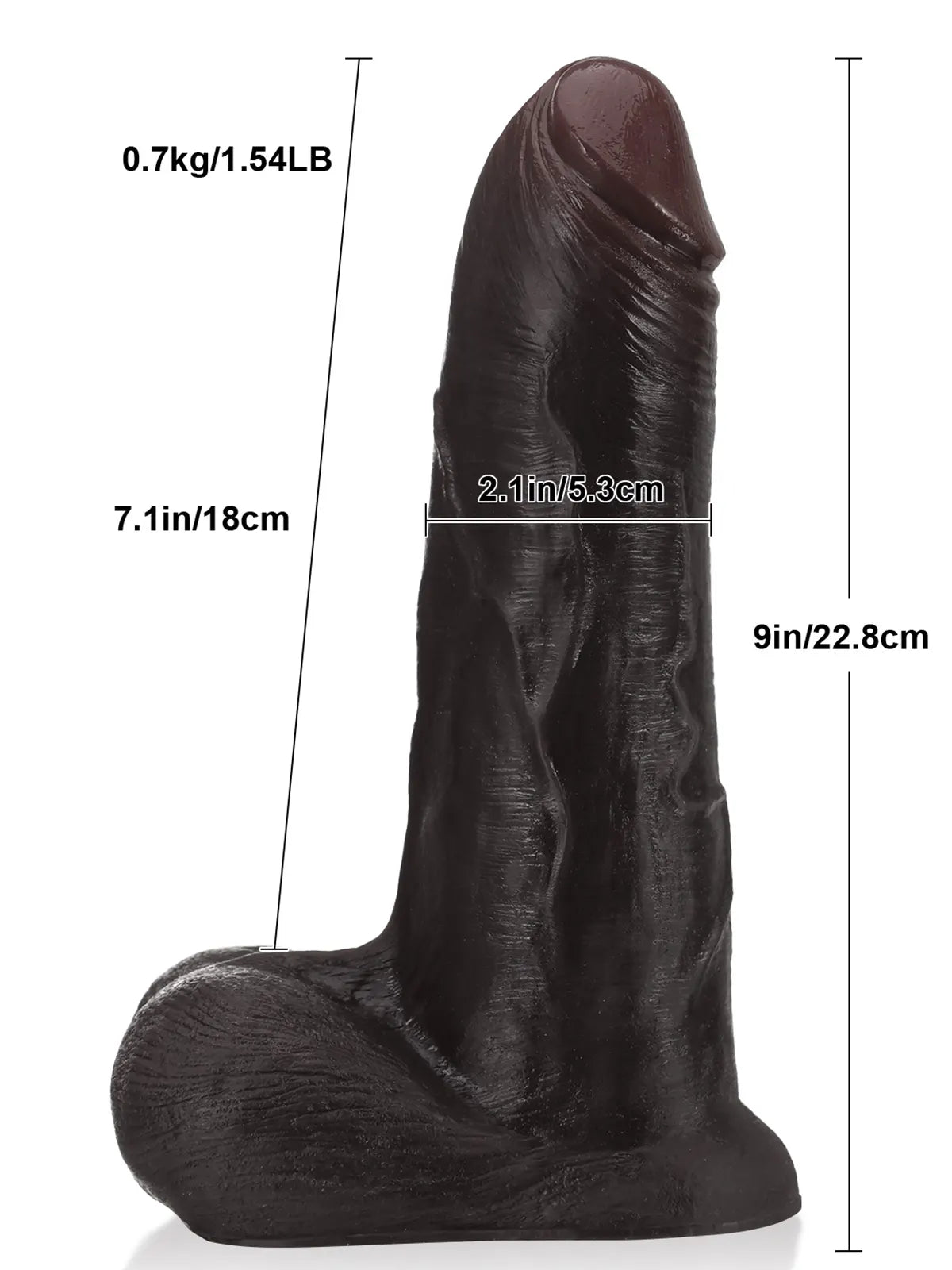 Realistische Vac-U-Lock Dildo