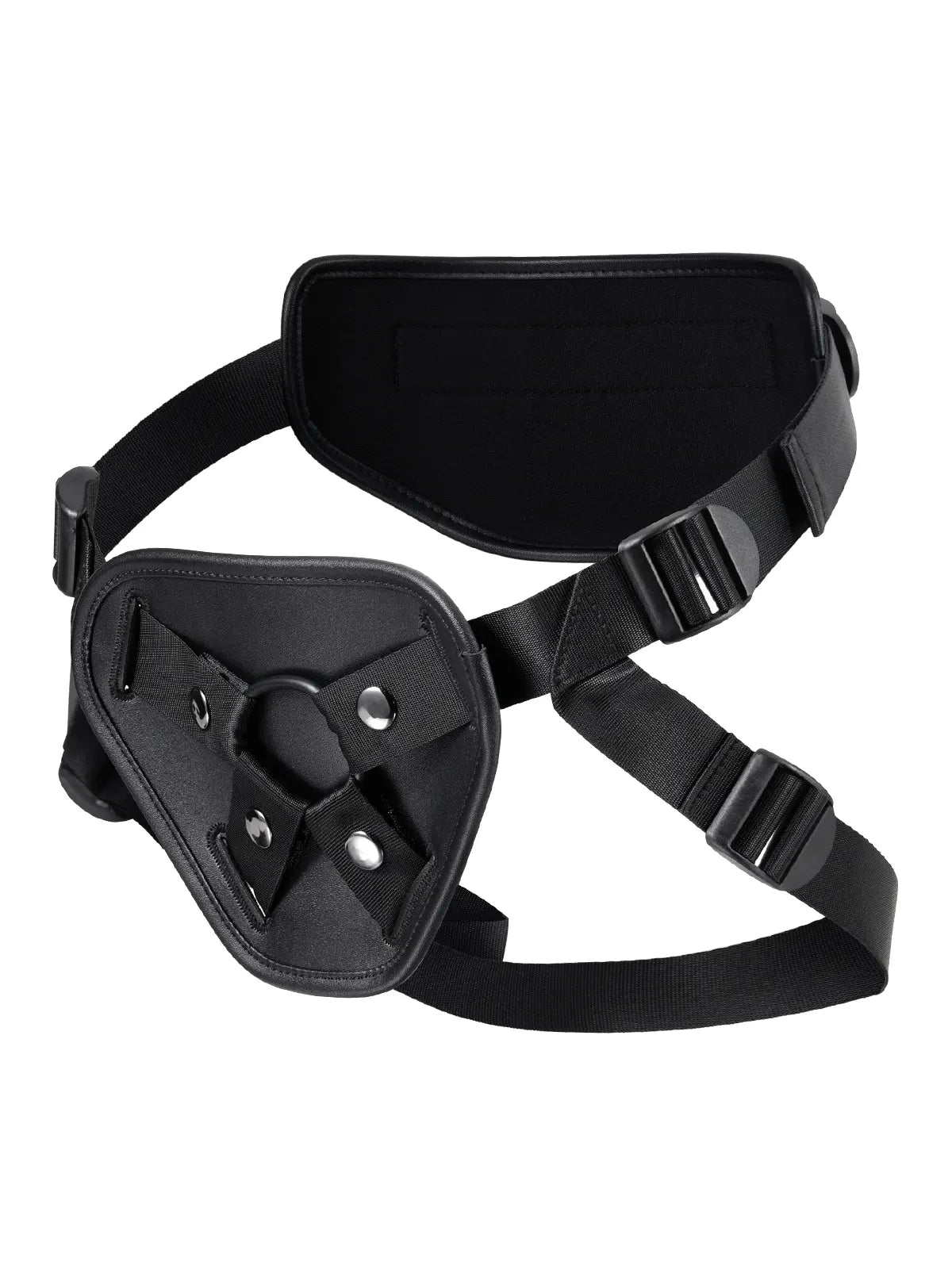 Zwarte Strap met 3 Maten Ringen