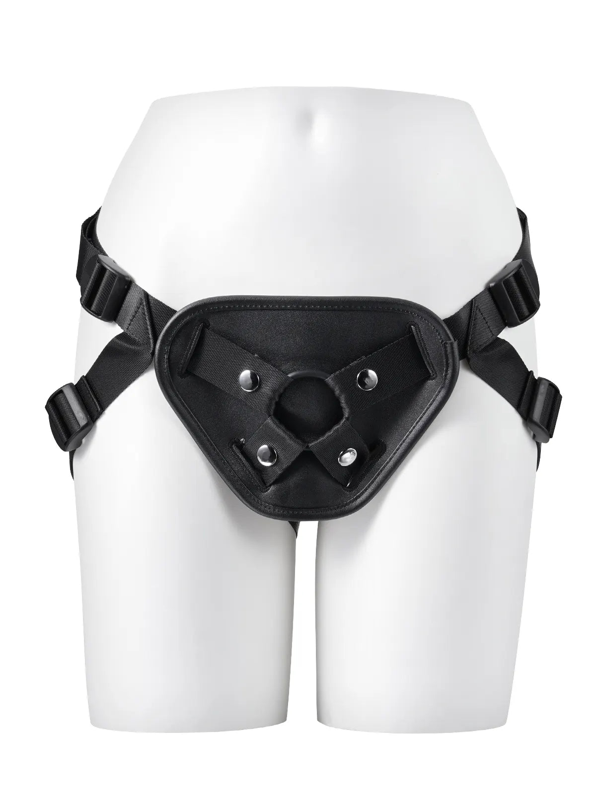 Zwarte Strap met 3 Maten Ringen