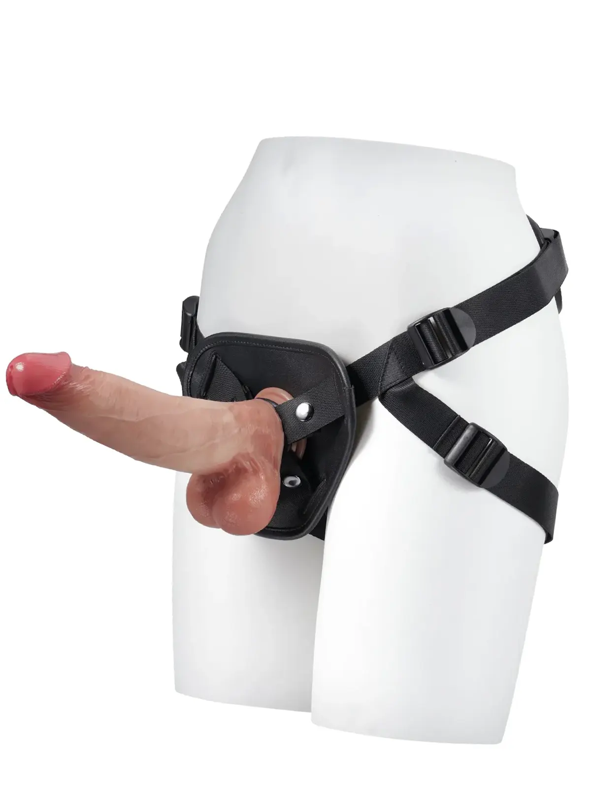 Zwarte Strap met 3 Maten Ringen