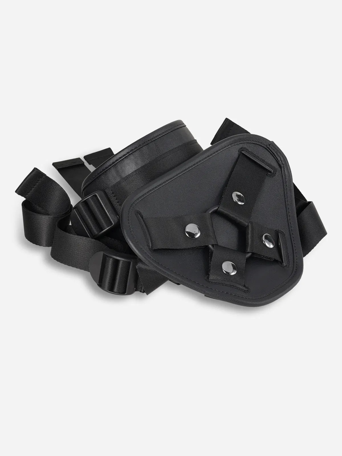 Zwarte Strap met 3 Maten Ringen