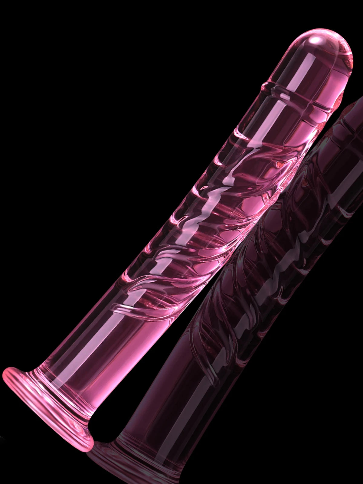 Roze Anale Glazen Dildo