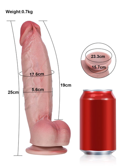 Anders - Realistische Dildo Met Balzak - 25 cm