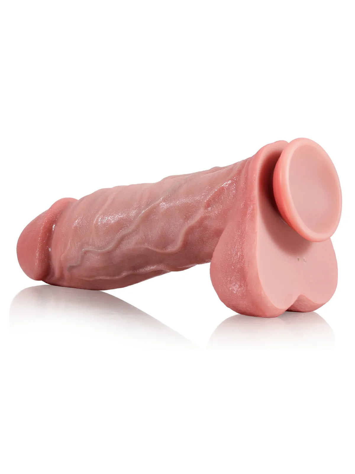 Bart - Stotende Vibrerende Verwarmde Dildo met Dikke Schacht - 23 cm