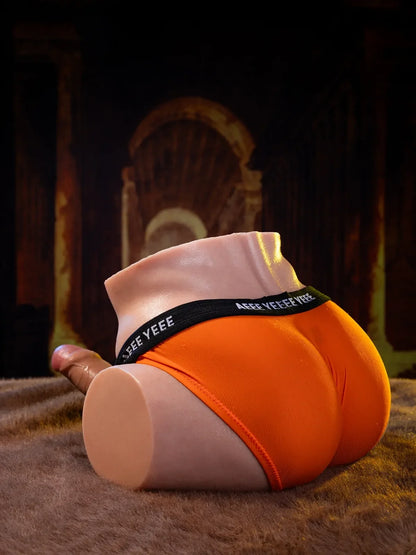 Bjorn - 5,5 kg Siliconen Dildotorso met Zachte Dubbel-Density Dildo van 18 cm
