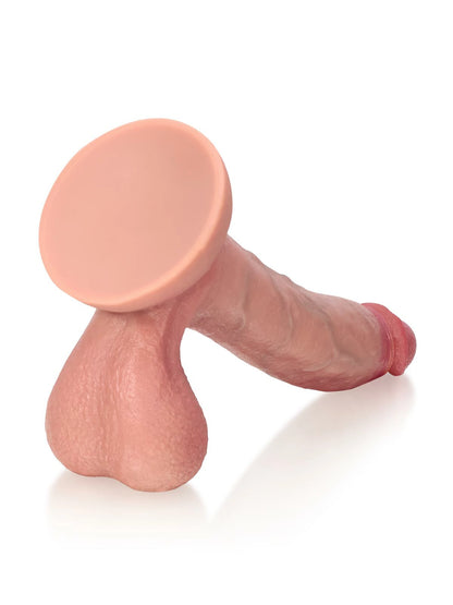 Caleb - Realistische Dubbel-Density Siliconen Dildo met Zuignap - 23 cm