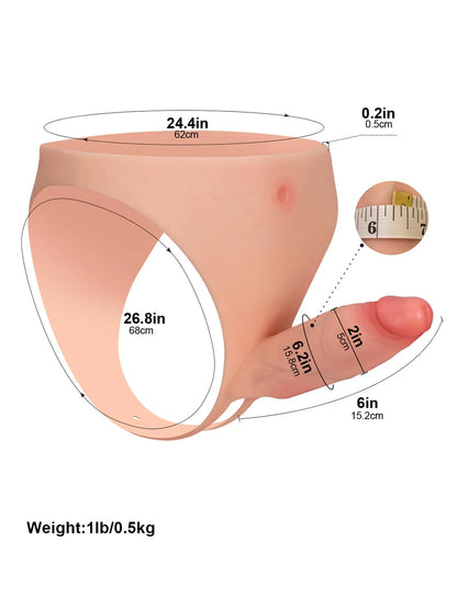 Casey - Holle Strap On Voorbinddildo voor Koppels - 15,2 cm