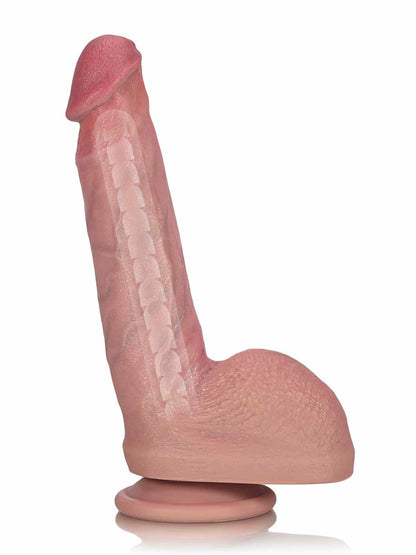 Daan - Realistische Beginnersdildo met Buigbare Metalen Kern - 20,8 cm