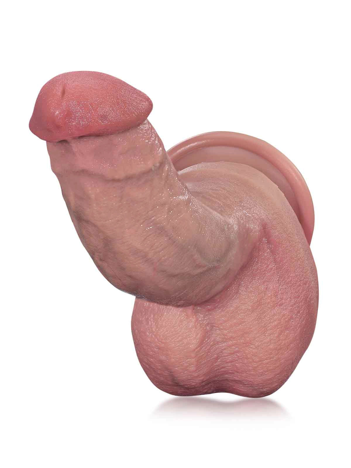 Daan - Realistische Beginnersdildo met Buigbare Metalen Kern - 20,8 cm