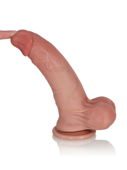 Derk - Realistische Siliconen Sliding Skin Dildo - 22 cm