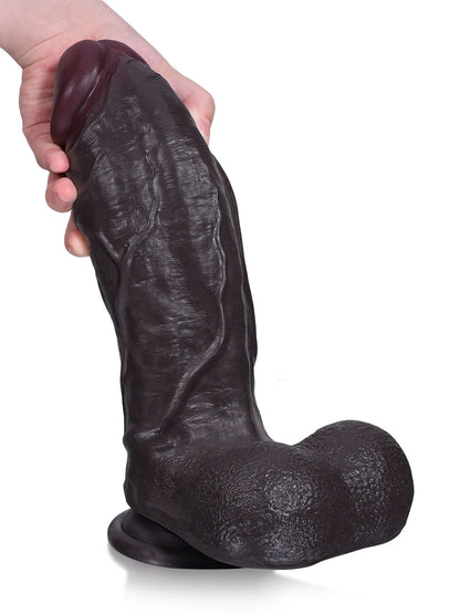 Diederik - Grote Zwarte Extra Dikke Realistische Dildo - 28 cm