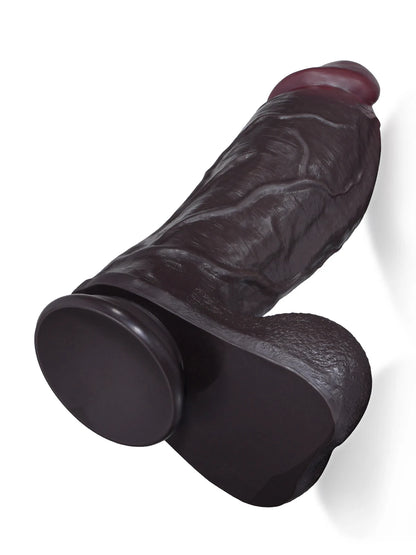 Diederik - Grote Zwarte Extra Dikke Realistische Dildo - 28 cm