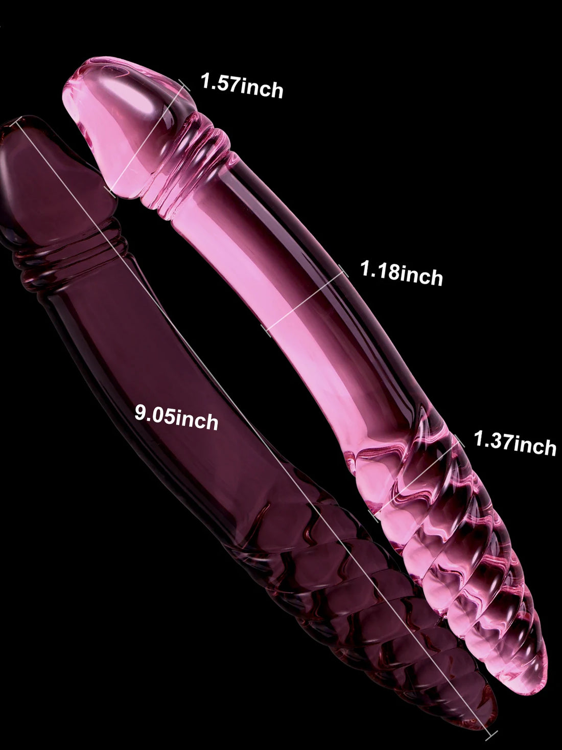 Dubbele Dildo van Glas
