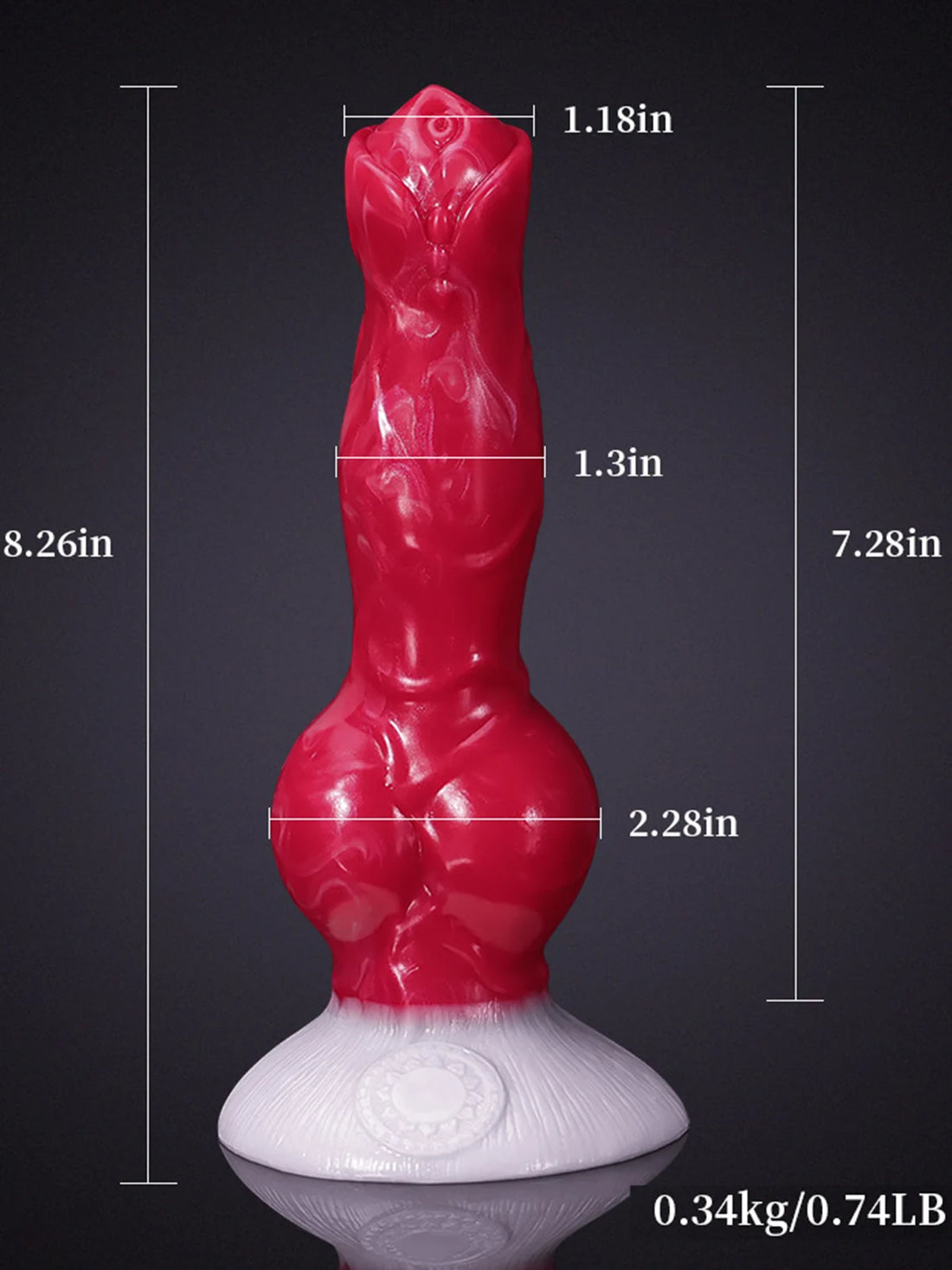 Levensechte Siliconen Dog Knot Dildo