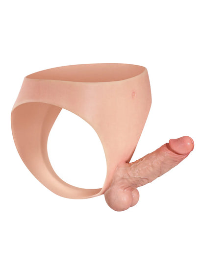 Draagbare Siliconen Strap-On Dildo met Stevige Schacht - Ideaal voor Lesbian Couples