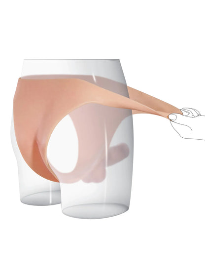 Draagbare Siliconen Strap-On Dildo met Stevige Schacht - Ideaal voor Lesbian Couples