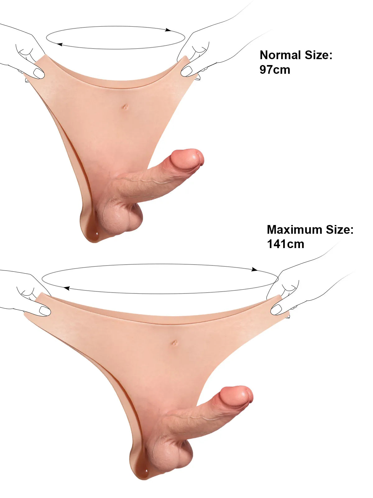 Draagbare Siliconen Strap-On Dildo met Stevige Schacht - Voor Lesbian Couples