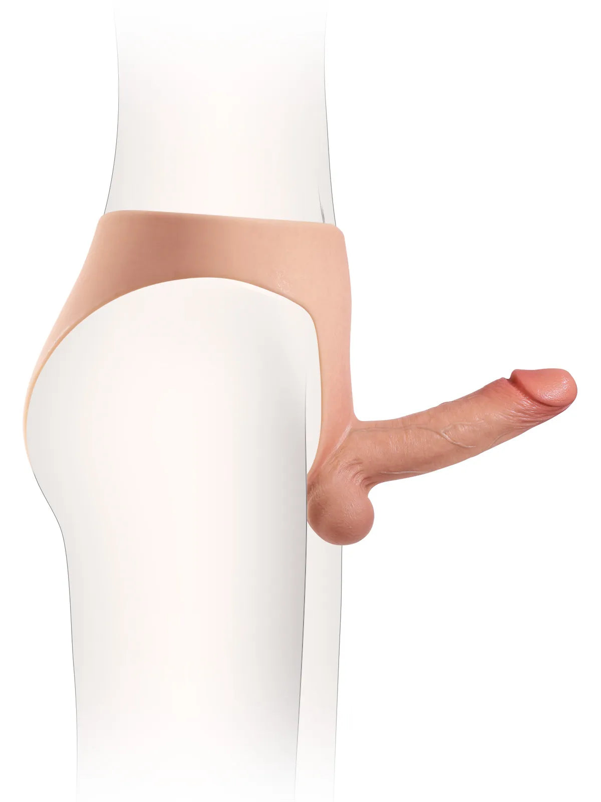 Draagbare Siliconen Strap-On Dildo met Stevige Schacht - Voor Lesbian Couples