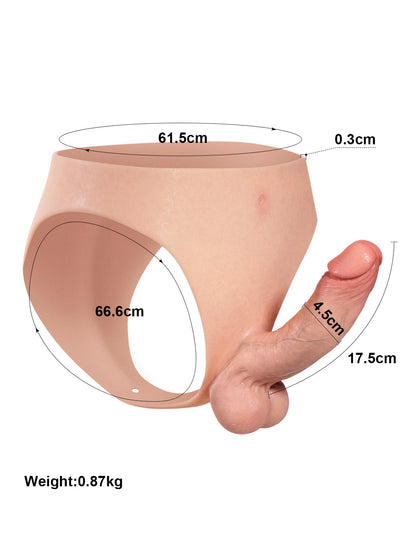 Draagbare Siliconen Strap-On Dildo met Stevige Schacht - Voor Lesbian Couples