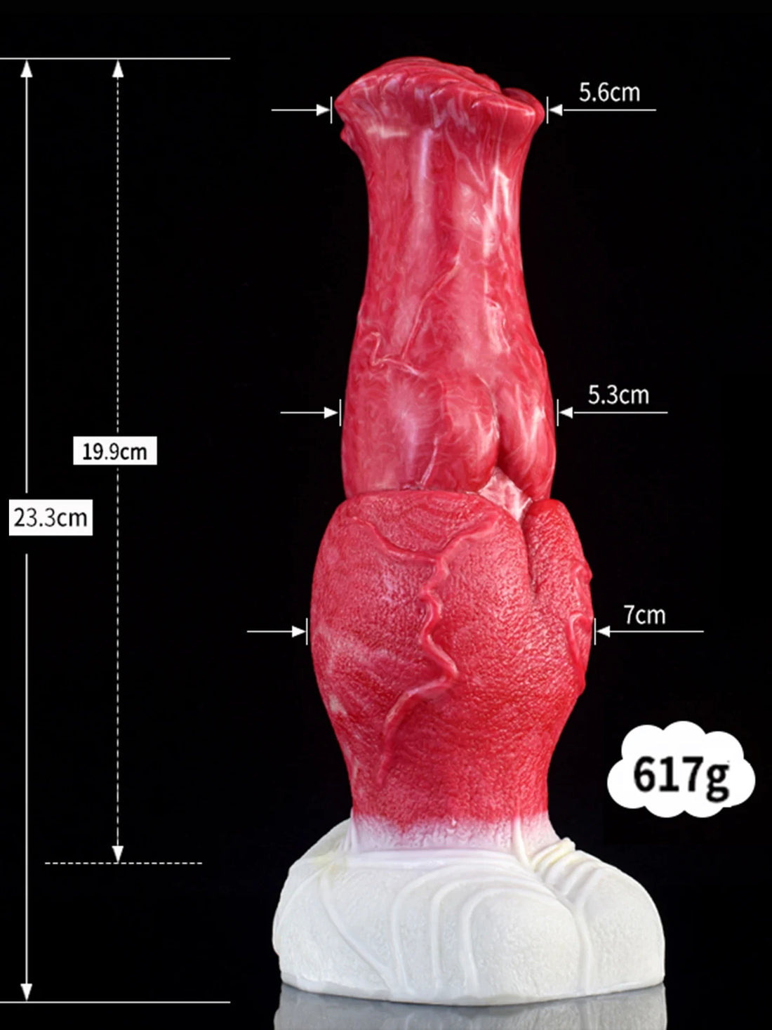 Laurens - Vuur Draak Dildo - 23.3 cm