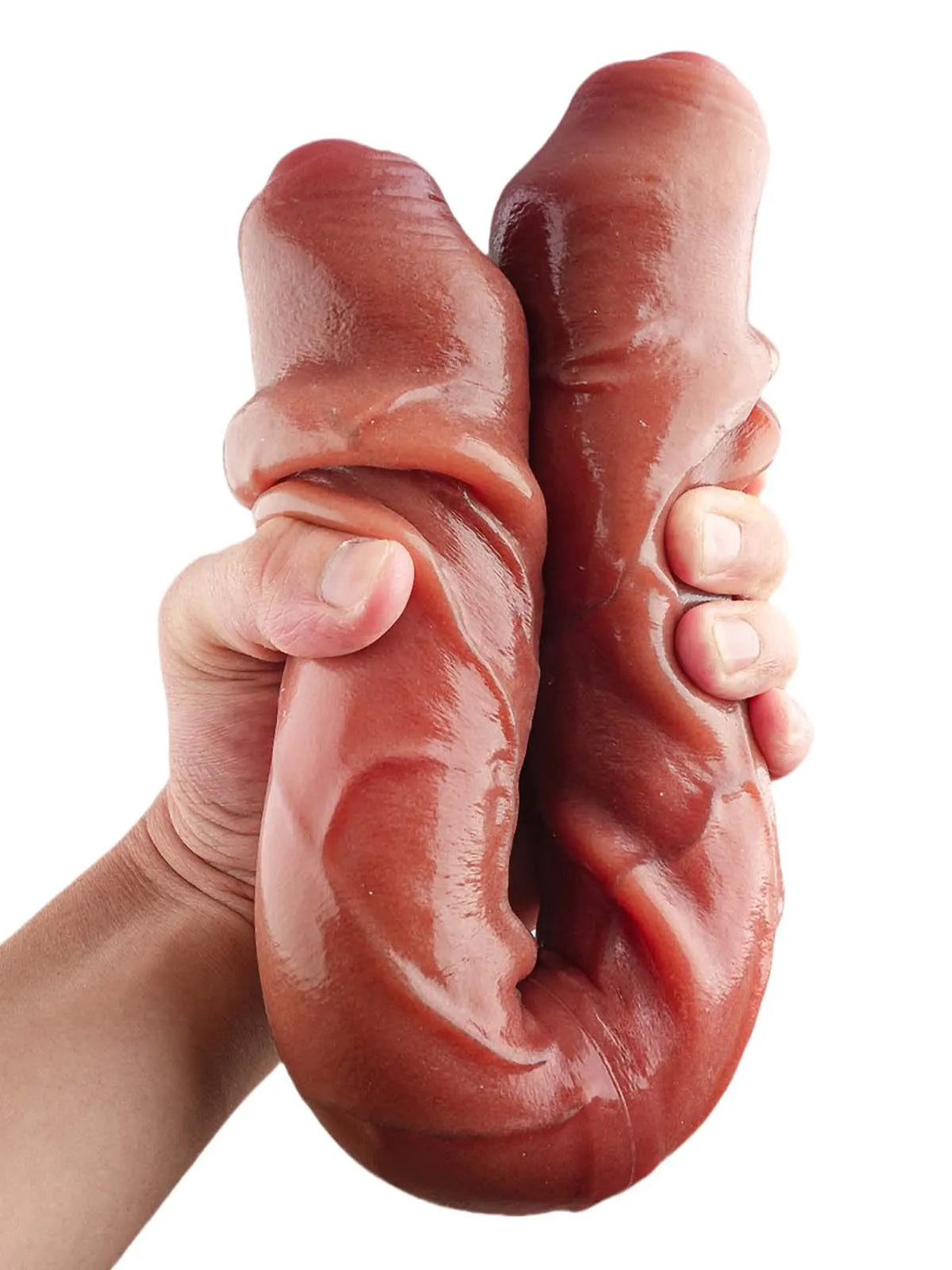Dubbele Dildo met Schuivende Voorhuid