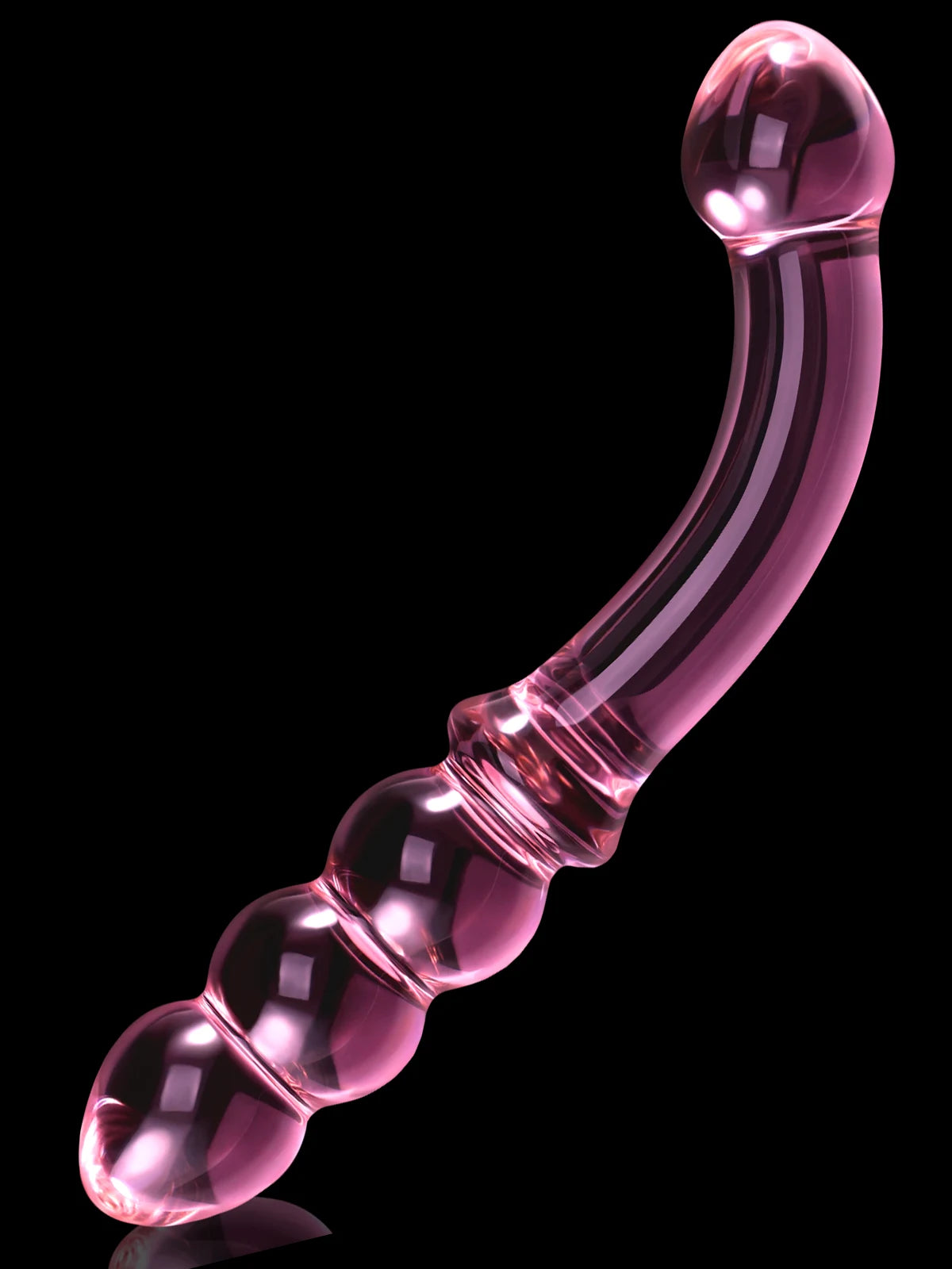 Gebogen Dubbele Glazen Dildo