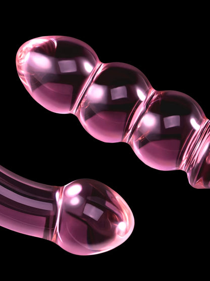 Gebogen Dubbele Glazen Dildo