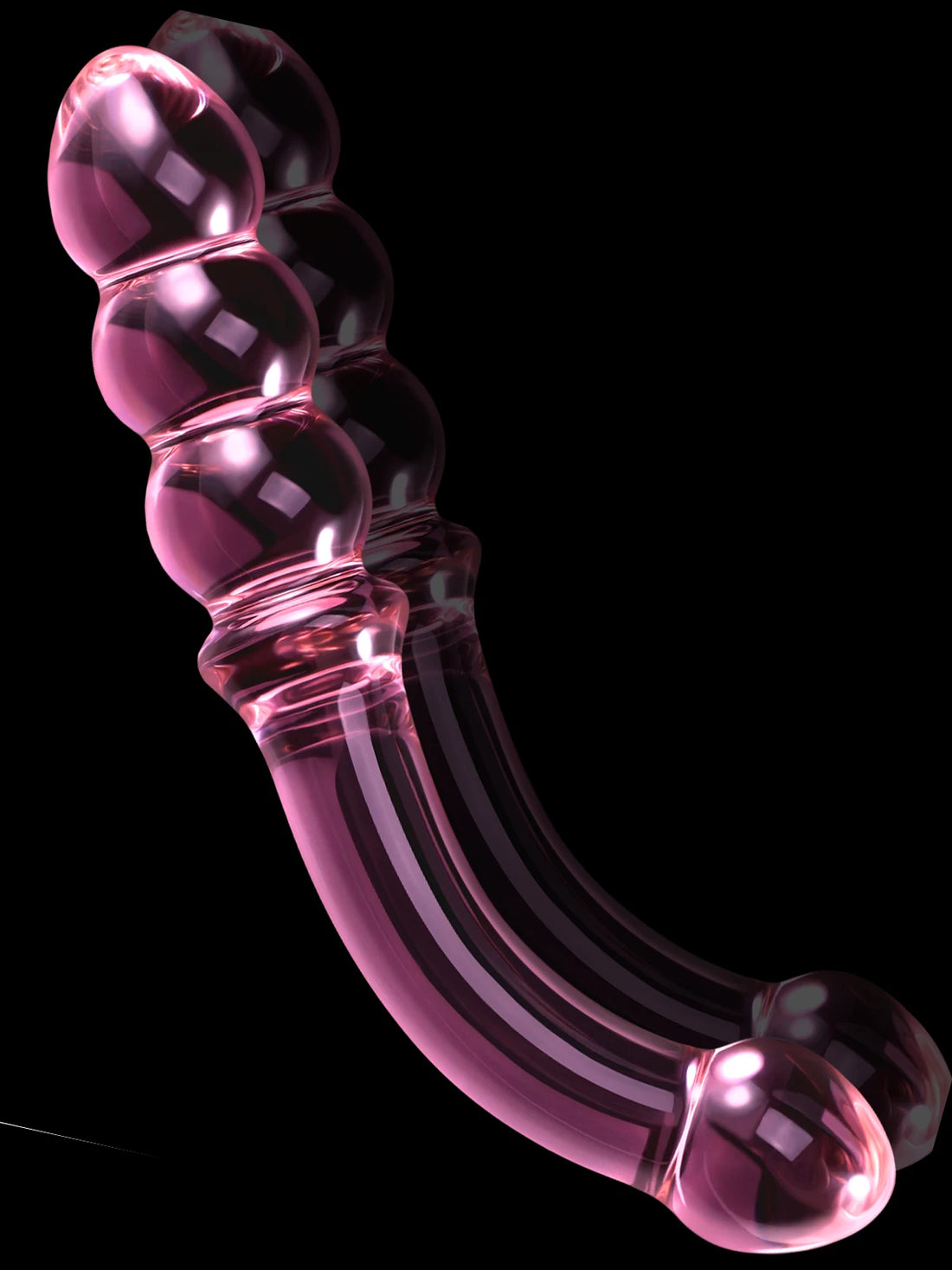 Gebogen Dubbele Glazen Dildo
