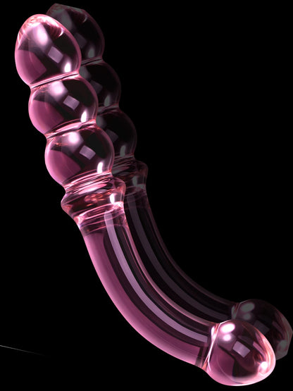 Gebogen Dubbele Glazen Dildo