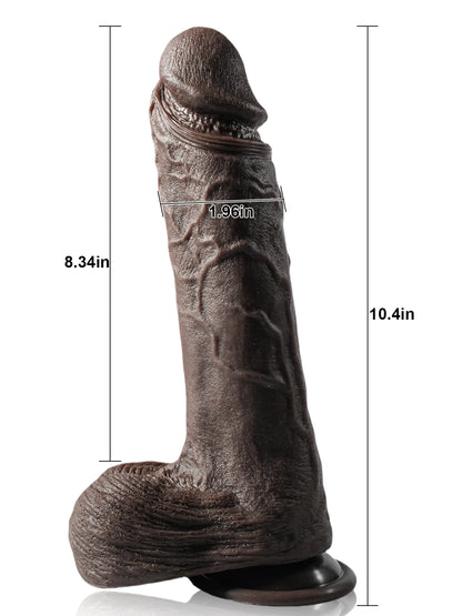 Edwin - Stotende Dildo Met Uitgesproken Aders - 26,5 cm