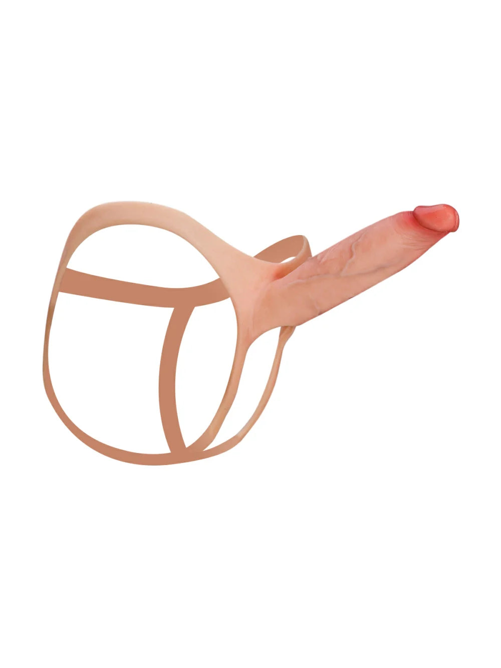 Emberfall - Holle Voorbinddildo (Strap-On) met Verlengend Effect - 19 cm