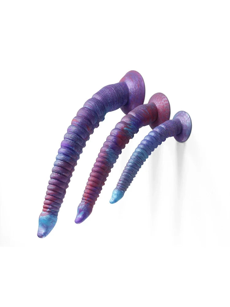 Eric - Lange Fantasy Tentacle Dildo met Taps Toelopende Top en Zuignap - 3 Maten