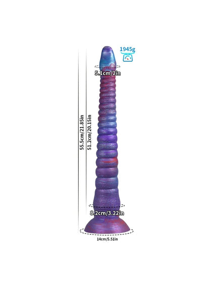 Eric - Lange Fantasy Tentacle Dildo met Taps Toelopende Top en Zuignap - 3 Maten