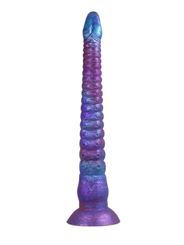 Eric - Lange Fantasy Tentacle Dildo met Taps Toelopende Top en Zuignap - 3 Maten