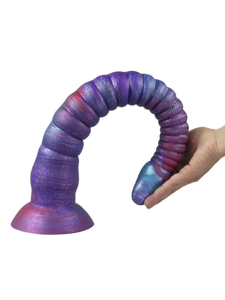Eric - Lange Fantasy Tentacle Dildo met Taps Toelopende Top en Zuignap - 3 Maten