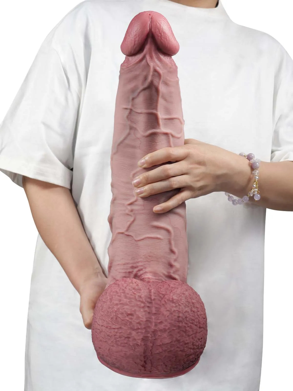 Galaxy - Dikke Grote Dildo met Dikke Schacht en Realistische Details - 40,5 cm
