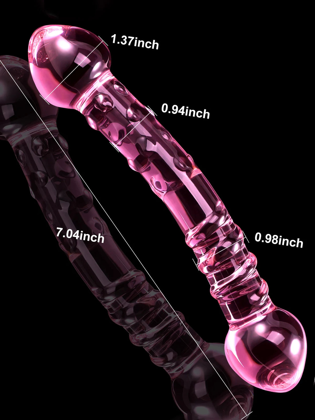 Dubbele Glazen Anale Dildo
