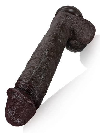 Lange Zwarte Stotende Dildo